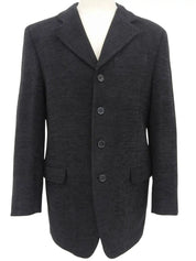 羊毛夹克外套 黑色