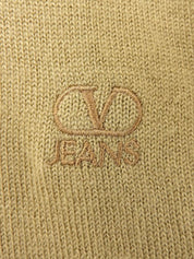 ロゴ刺繍セーター　ベージュ