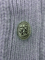 2004年製 カシミアCCマークボタンハイネックニットセーター ラベンダー