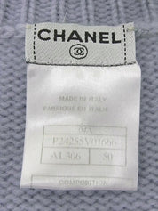 2004 Cashmere CC Mark Button High Neck Knit Sweater in Lavender