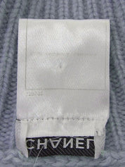 2004年製 カシミアCCマークボタンハイネックニットセーター ラベンダー