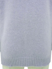 2004 Cashmere CC Mark Button High Neck Knit Sweater in Lavender