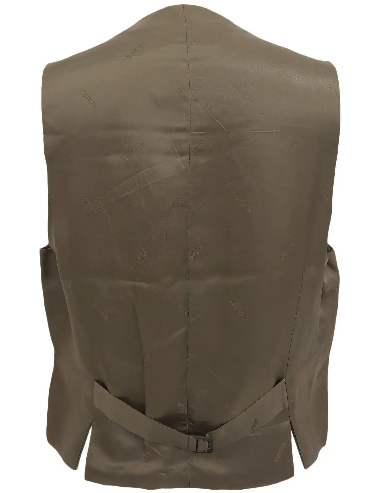 Check Pattern Vest Khaki