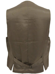 Check Pattern Vest Khaki