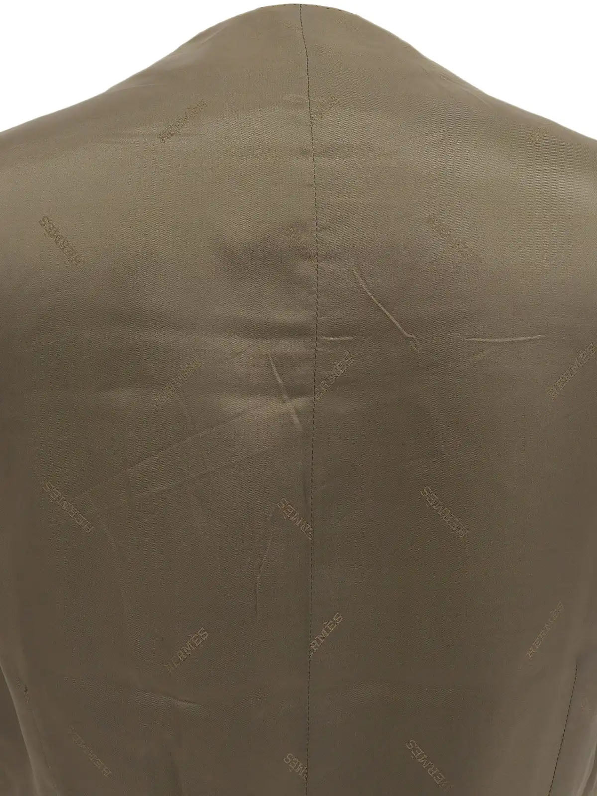 Check Pattern Vest Khaki