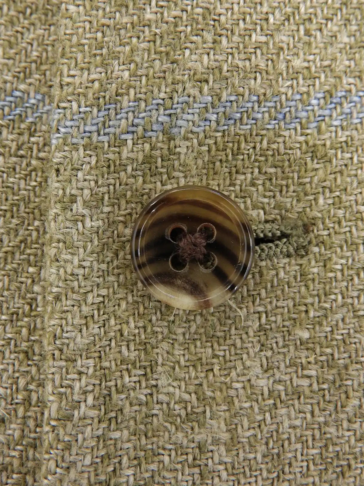 Check Pattern Vest Khaki