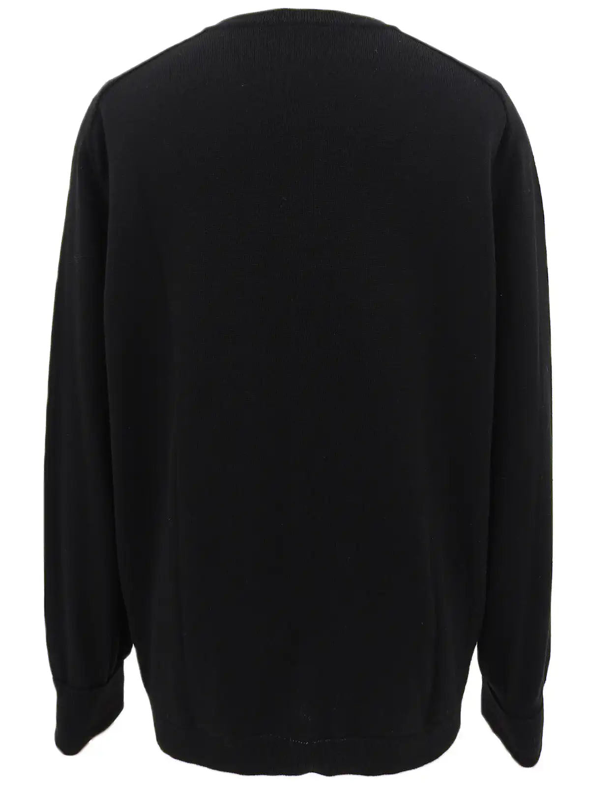 Silk knit combination design pattern cardigan in black/multi