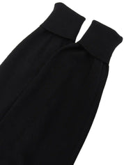 Silk knit combination design pattern cardigan in black/multi