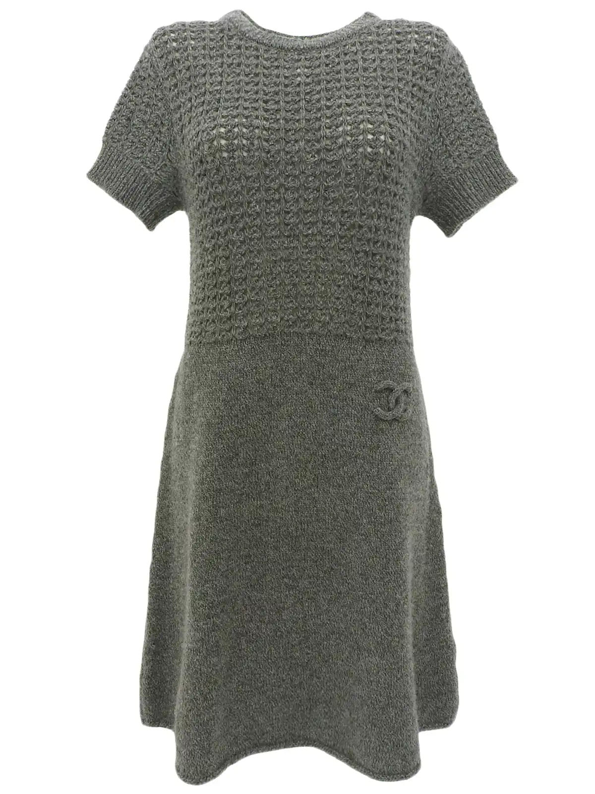 2009年製　CCマークニットワンピース　グレー