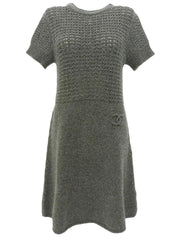 2009年製　CCマークニットワンピース　グレー