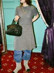 2009年製　CCマークニットワンピース　グレー