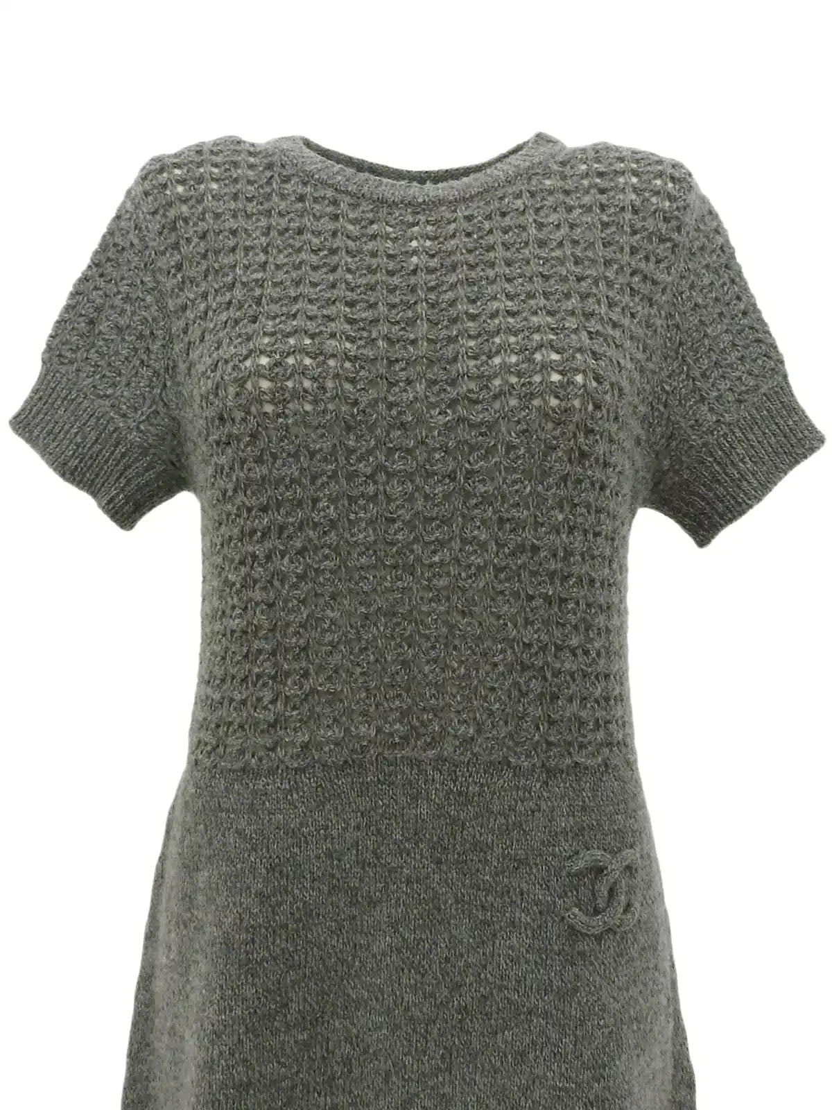 2009年製 CCマークニットワンピース グレー