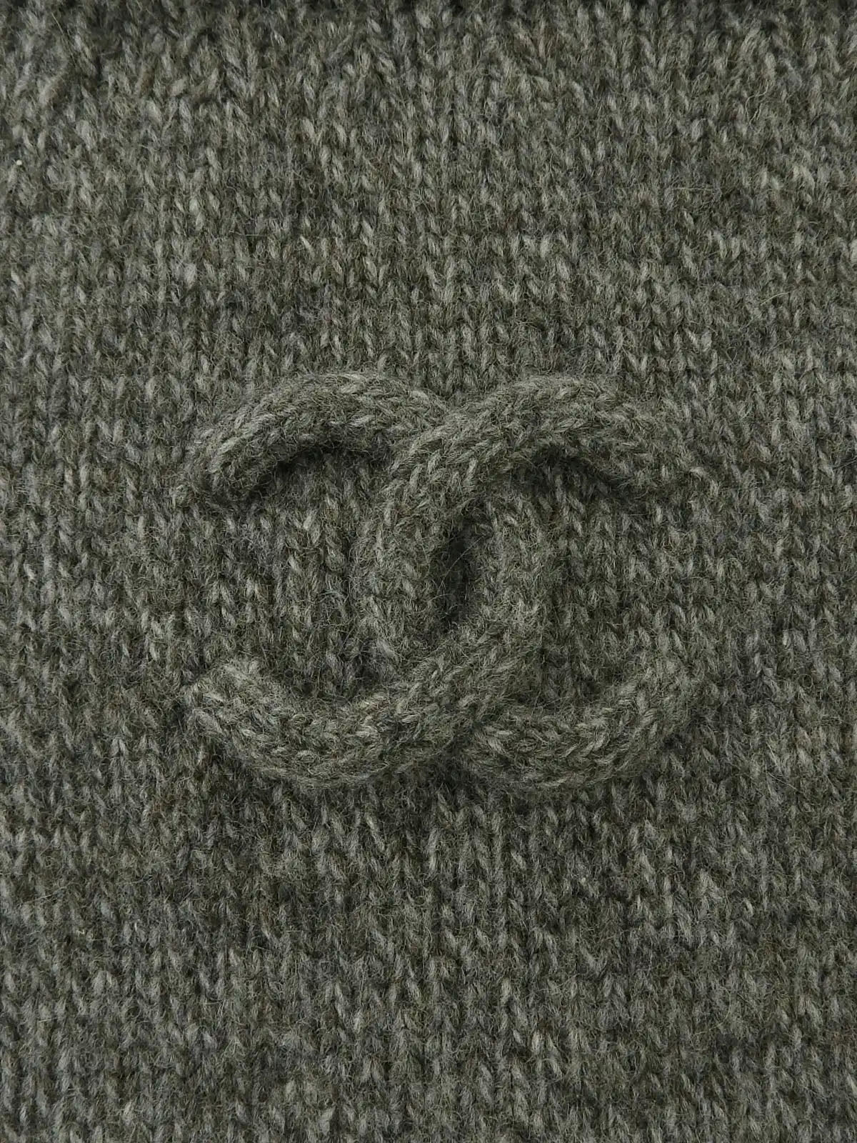 2009年製 CCマークニットワンピース グレー