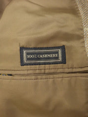 Beige cashmere check pattern jacket