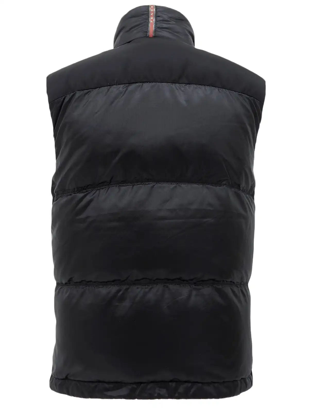 Logo Emblem Down Vest Black