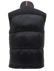 Logo Emblem Down Vest Black