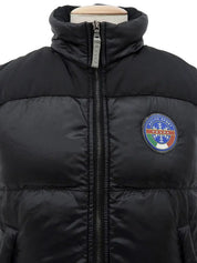 Logo Emblem Down Vest Black