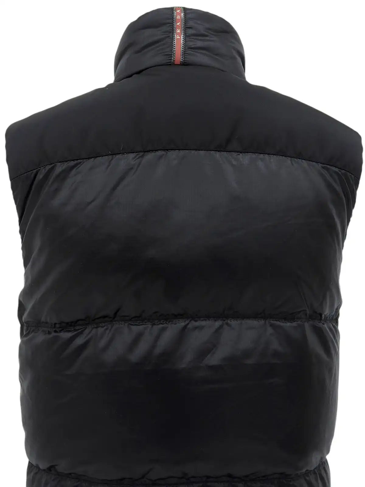 Logo Emblem Down Vest Black