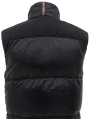 Logo Emblem Down Vest Black