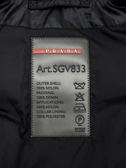 Logo Emblem Down Vest Black