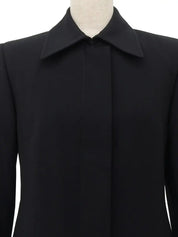 ウールフライフロントジャケット ブラック