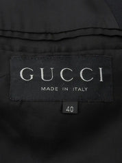 ウールフライフロントジャケット ブラック