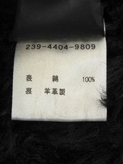 黑色皮草牛仔夹克