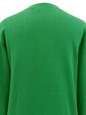 ロゴ刺繍ロングスリーブスウェット　グリーン