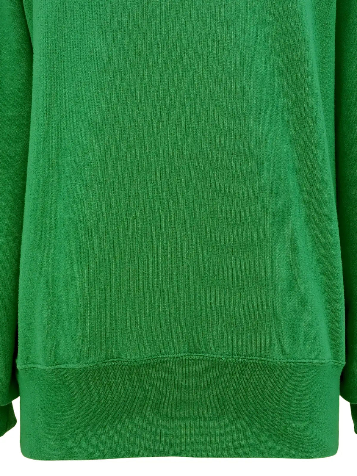 Green logo embroidered long sleeve sweatshirt