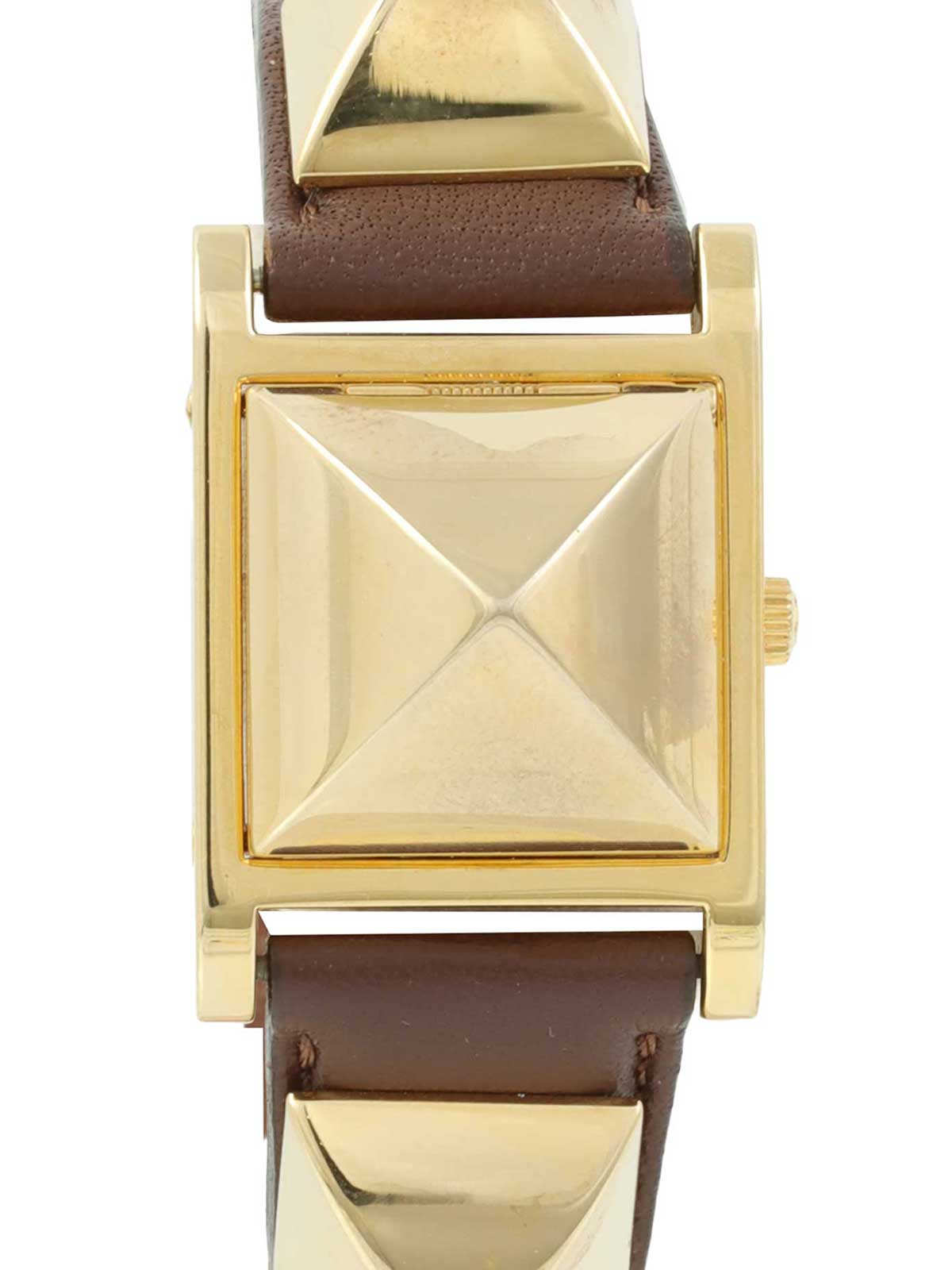 メドールウォッチ ブラウン/ゴールド