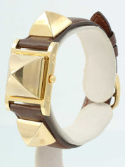 メドールウォッチ ブラウン/ゴールド