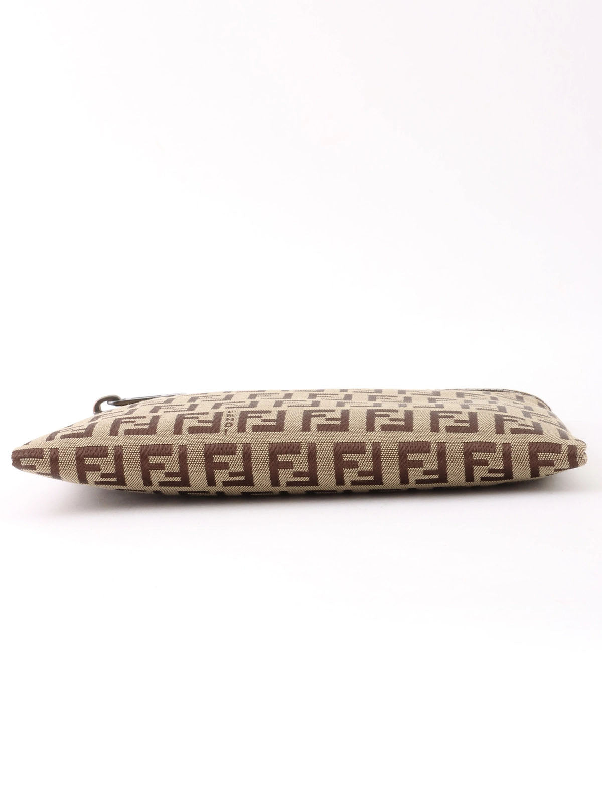 FF Zucca Pattern Square Pouch, Brown