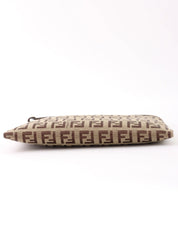FF Zucca Pattern Square Pouch, Brown