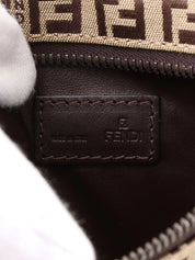 FF Zucca Pattern Square Pouch, Brown