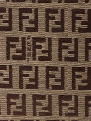 FF Zucca Pattern Square Pouch, Brown