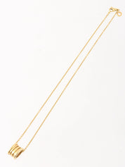 18K ビーゼロワンネックレス　ゴールド