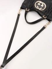 Interlocking 2-way bag, black