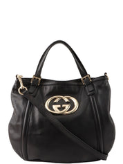 Interlocking 2-way bag, black