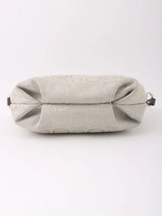 Gancini pattern handbag in grey