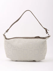 Gancini pattern handbag in grey