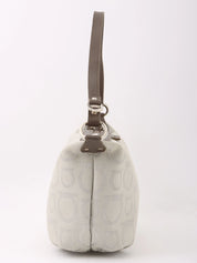 Gancini pattern handbag in grey