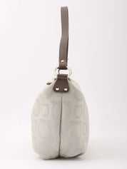 Gancini pattern handbag in grey