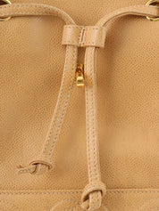 1995 Caviar Skin CC Turnlock Backpack, Beige