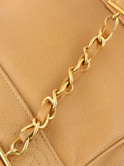 1995 Caviar Skin CC Turnlock Backpack, Beige