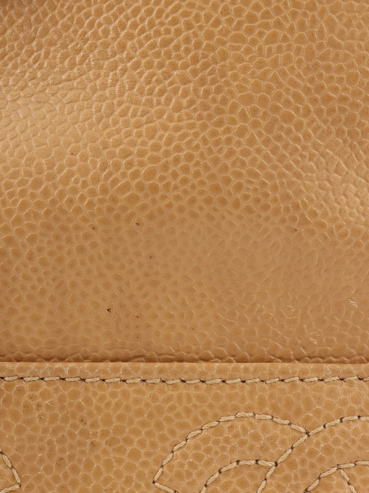 1995 Caviar Skin CC Turnlock Backpack, Beige