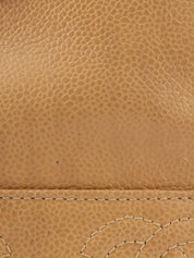 1995 Caviar Skin CC Turnlock Backpack, Beige