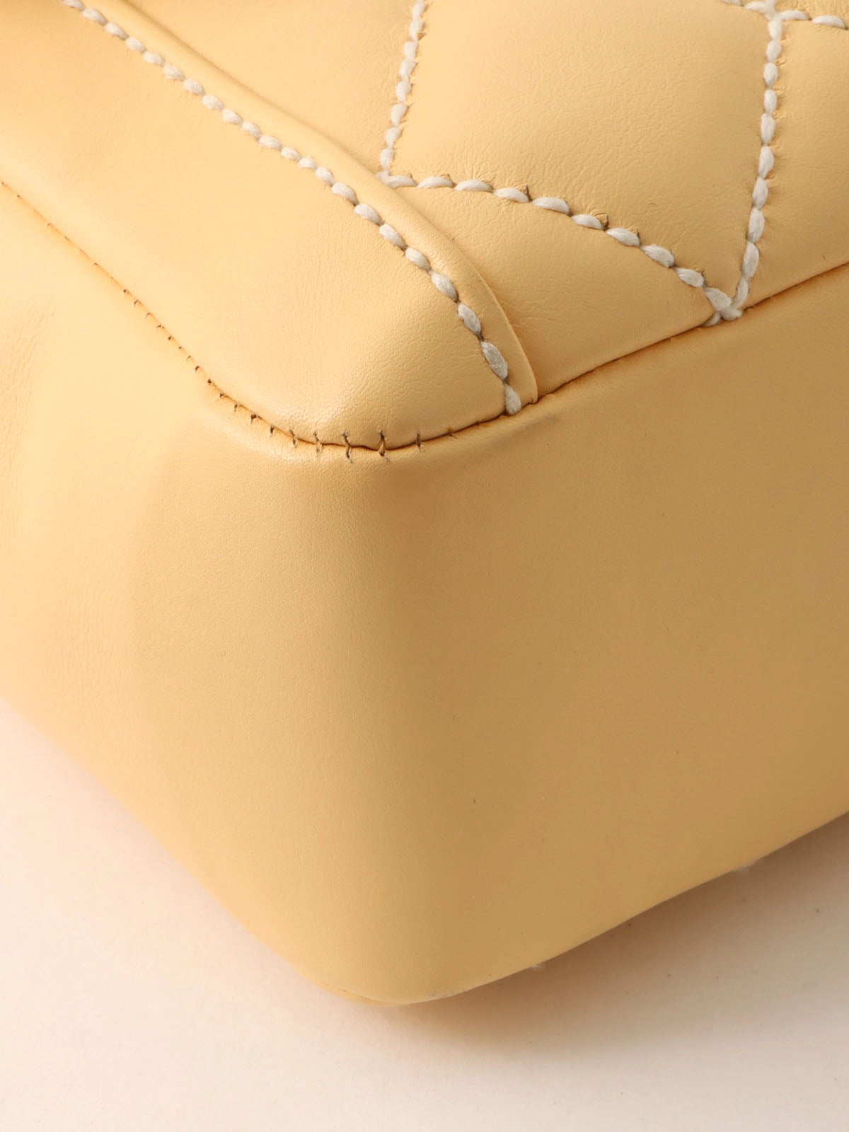 2004 Wild Stitch CC Turnlock Handbag, Cream