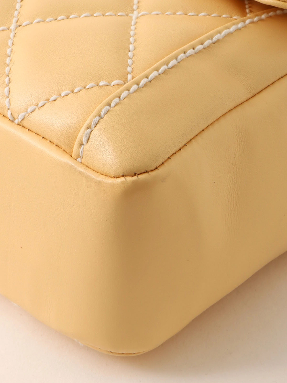 2004 Wild Stitch CC Turnlock Handbag, Cream