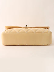 2004 Wild Stitch CC Turnlock Handbag, Cream