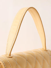 2004 Wild Stitch CC Turnlock Handbag, Cream